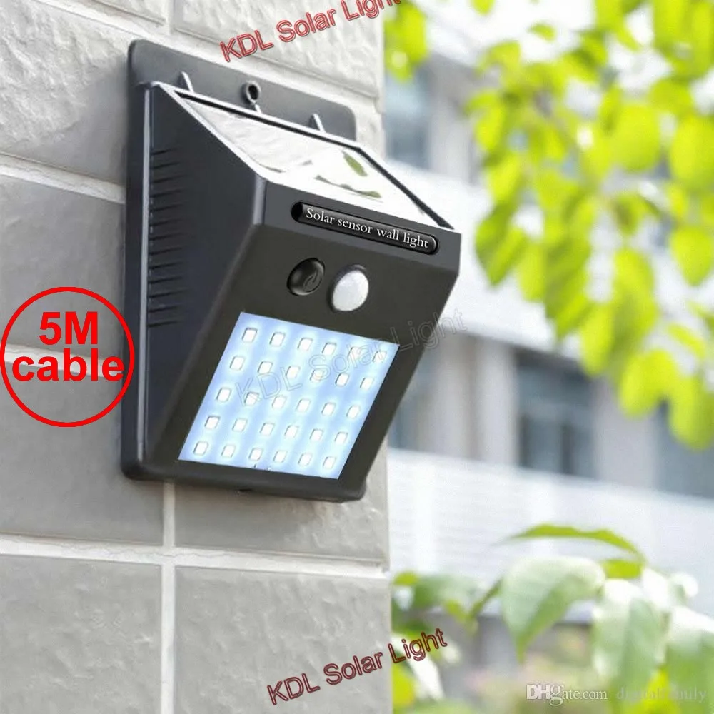 30 светодиодов Солнечный свет наружный сад безопасности Led панель лампа Настенный