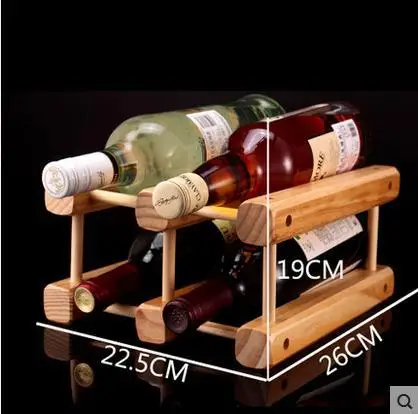 1 шт. DIY креативный складной винный стеллаж деревянный для пивных бутылок