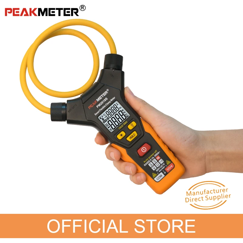 Цифровой мультиметр PEAKMETER PM2019S портативный цифровой с гибким зажимом переменного