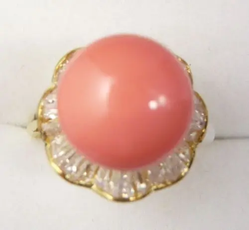 5 цветов! Довольно зеленое фиолетовое красное Коралловое покрытие Размер кольца: