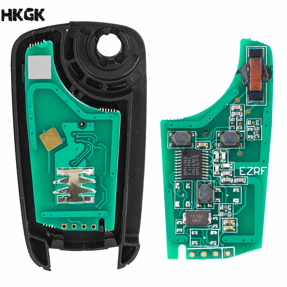 2 кнопочный пульт дистанционного управления для автомобильного ключа Opel Vauxhall Astra