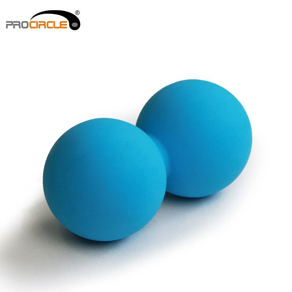 1 PCS Peanut Massage Ball Rubber Back Massage Ball Trigger Ponit Lacrosse Ball Body Massage& Fitness Exercise Balls