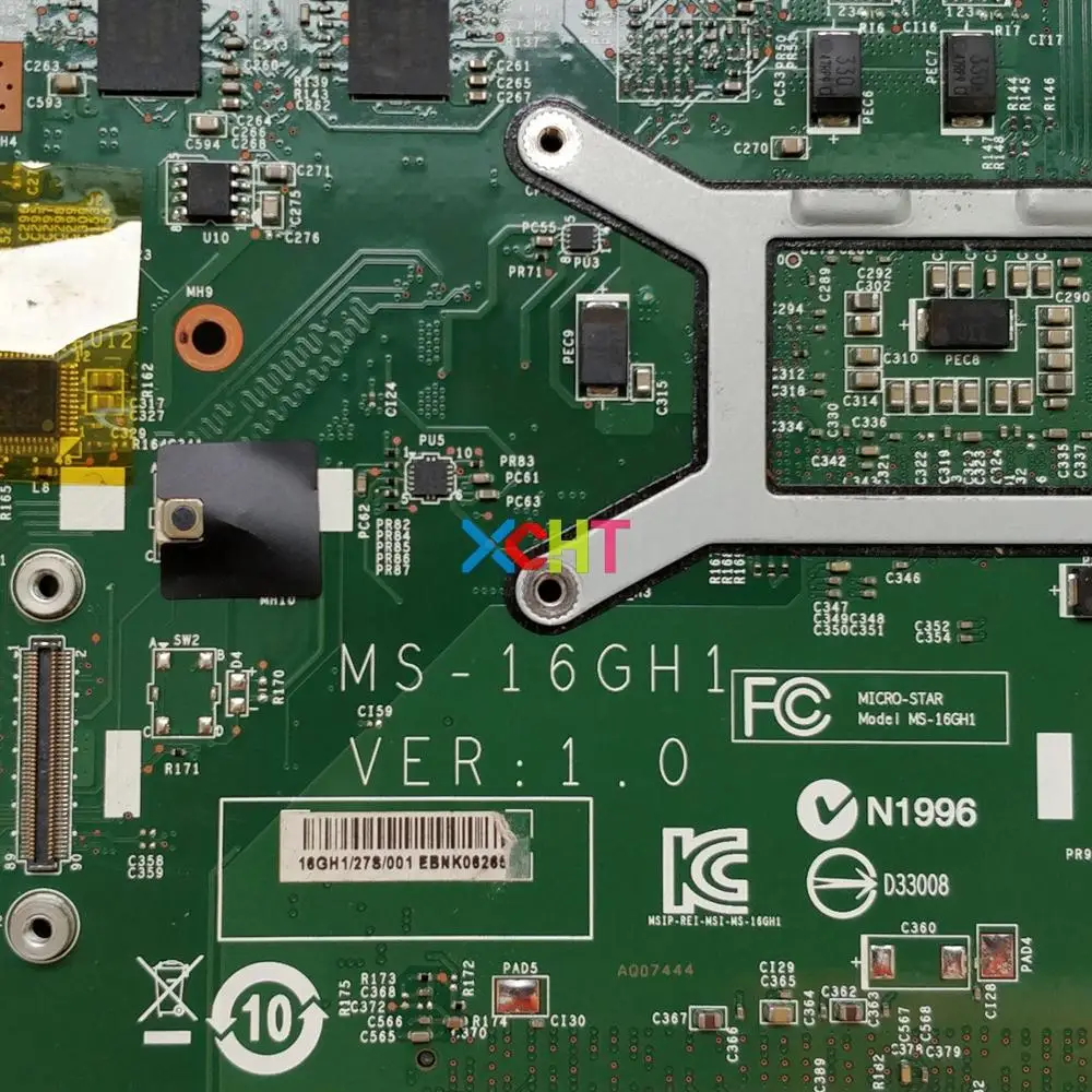 

MS-16GH1 VER : 1.0 16GH1 w SR1Q0 i5-4210H CPU w N15S-GT-B-A2 GT840M for MSI GE60 GP60 Laptop Notebook PC Motherboard Mainboard