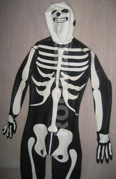 Full cover latex skeletor catsuit | Тематическая одежда и униформа