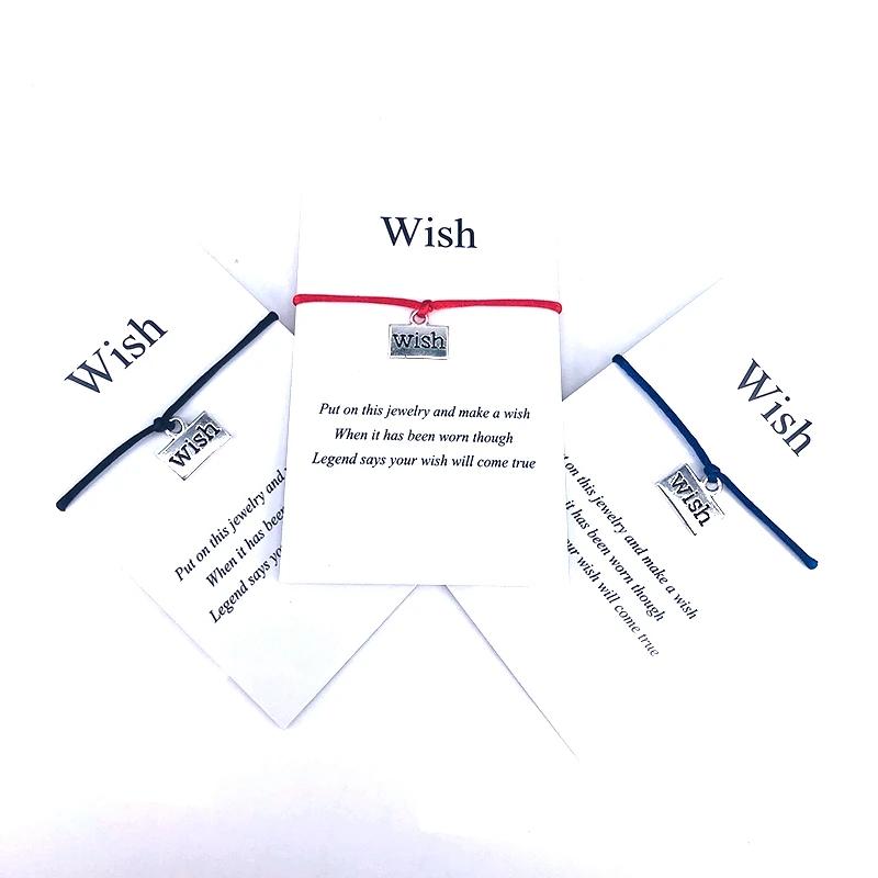 Браслет на лодыжку с надписью Luck Thread регулируемый браслет для женщин мужчин и