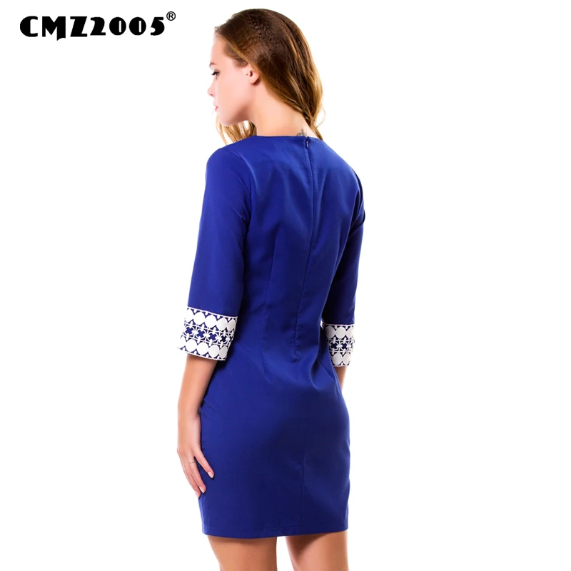 Hot Sale New Women Vintage Fashion Autumn Striped Knee-Length O- Neck Dresses with Half sleeve 71243-1 | Женская одежда