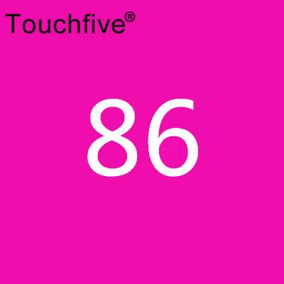 86 TOUCHFIVE дополнительный цвет двойная головка художественные маркеры Кисть ручка на спиртовой основе эскизные маркеры манга ручки для рисования товары для рукоделия - Цвет: 86