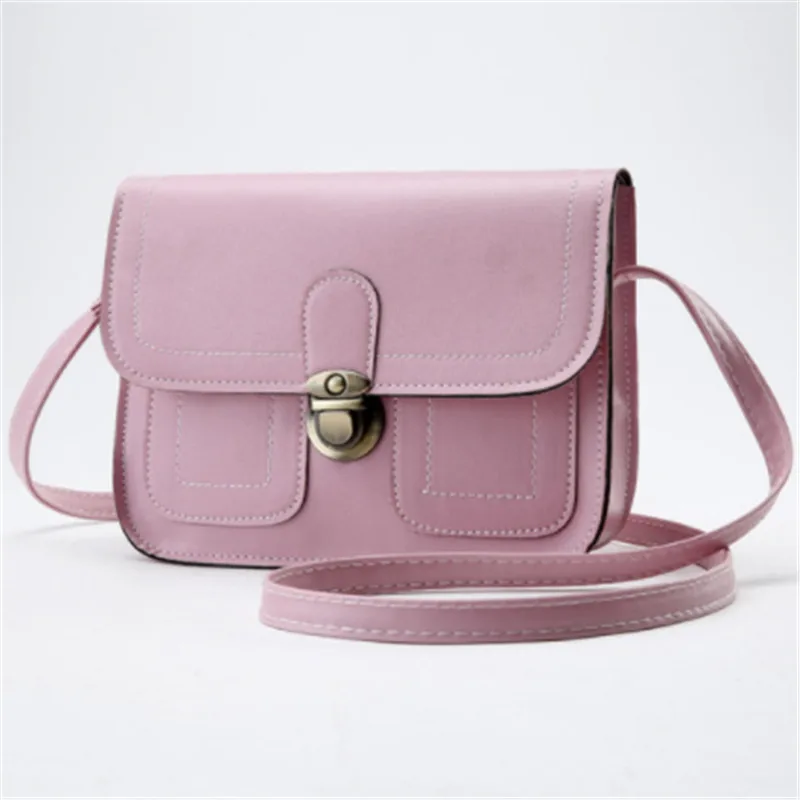 Сумка мессенджер из искусственной кожи маленькая для девушек 2019|Сумки с ручками|