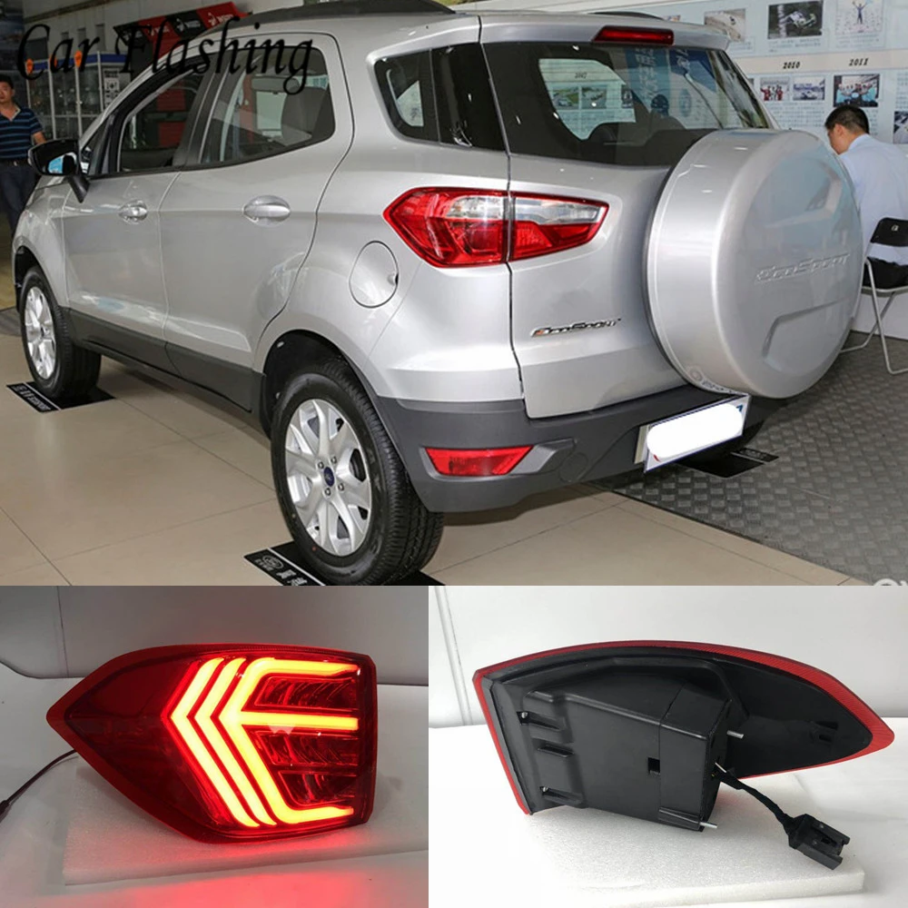2 шт. светодиодный фонарь светильник для Ford Ecosport 2013 2018 2019 Автомобильный задний
