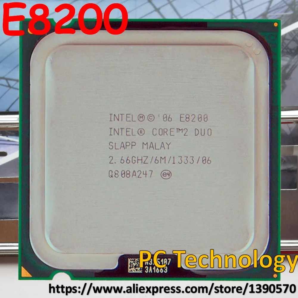 Оригинальный процессор Intel core 2 duo E8200 настольный 66 ГГц 6 м 1333 МГц 775pin 45 нм