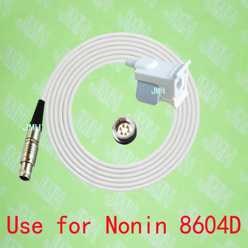 

Compatible with Nonin 8604D Pulse Oximeter monitor ,Pediatric finger clip spo2 sensor, 6pin lemo male connect.
