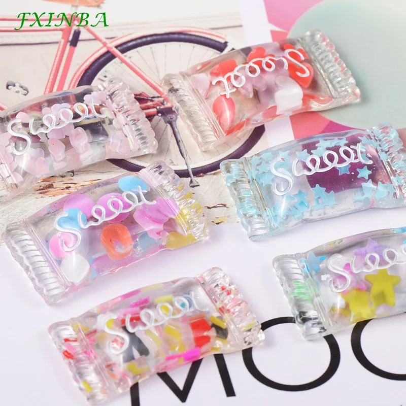 Fxinba 1/3/5 шт. Прозрачный конфеты, Чарующее ювелирное Slime наполнитель DIY Украшение телефона Декор шармы из полимера в форме ягодок Лизун глины поставки слаймов игрушки