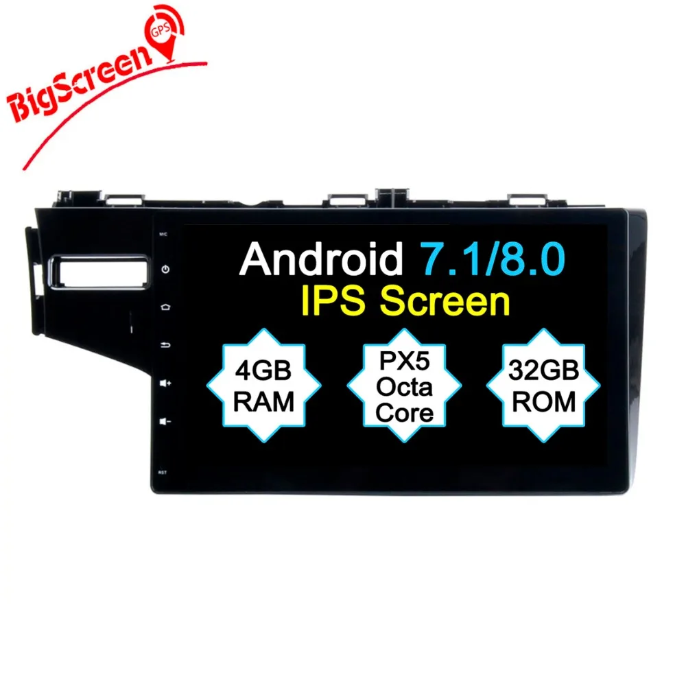 Tesla style Android 8.0 8 ядер 4 Гб ОЗУ 32 ПЗУ автомобильный без DVD плеера GPS Navi для Honda Fit Jess 2013