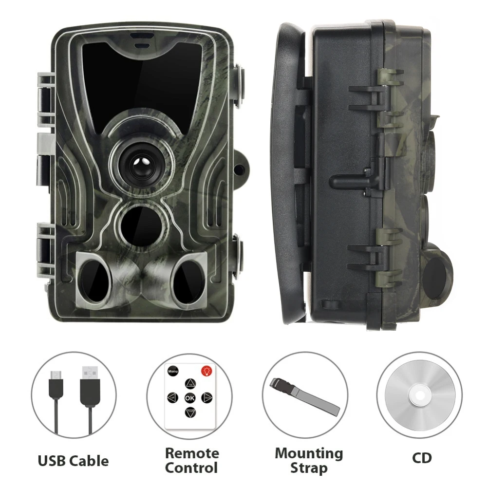 Охотничья камера HC801A HC802A Trail Camera s ночная версия ТРИГГЕРНАЯ для дикой природы 16 МП
