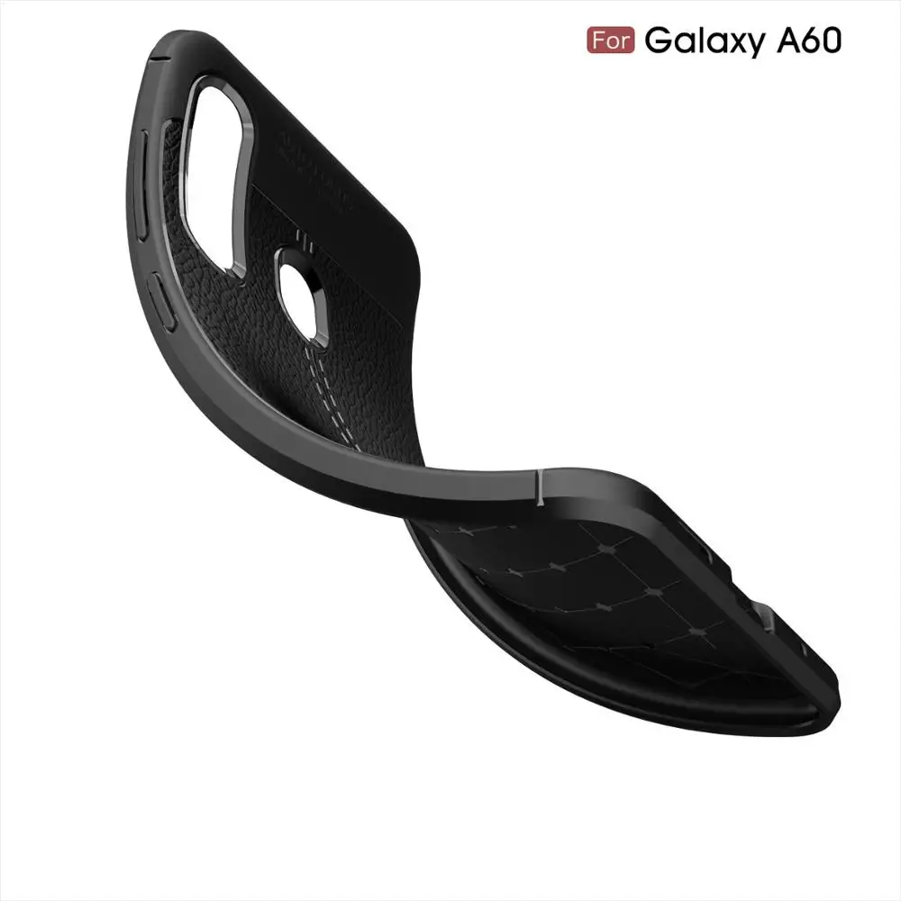 For Samsung A60 2019 Case Cover Leather Silicone Soft TPU Phone Cases Capa Galaxy A 60 A606F A606 SM-A606F |