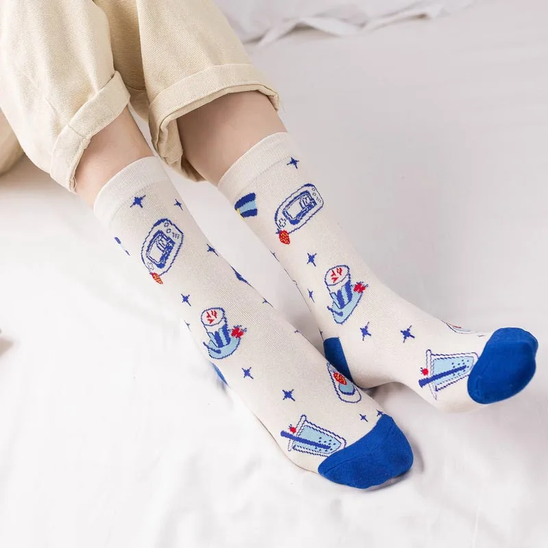 Носки женские в стиле хип-хоп с рисунком | Женская одежда