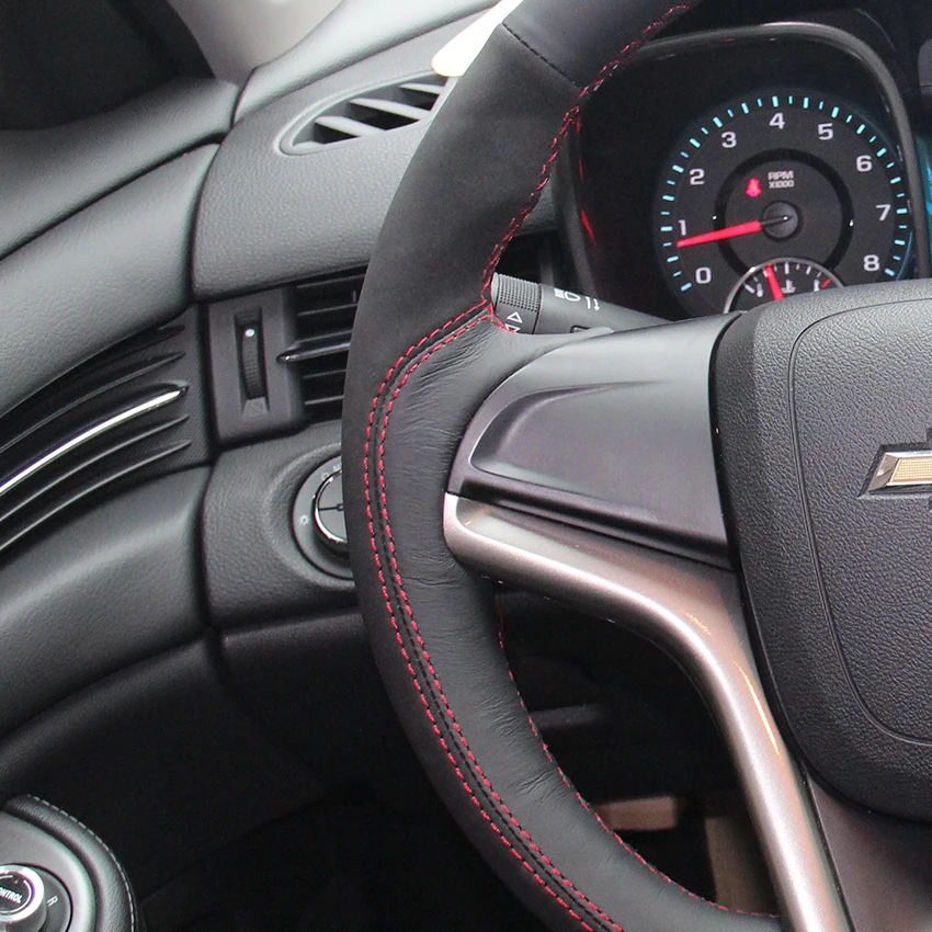Черная натуральная кожа черная замша искусственная для Chevrolet Malibu 2011 2014 вольт 2015|car