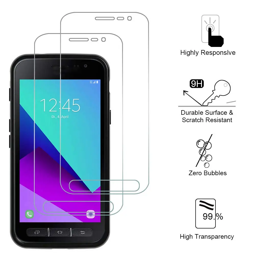 Закаленное стекло для Samsung Xcover 4 G390F защита экрана 2.5D 9H Premium Xcover4 защитная