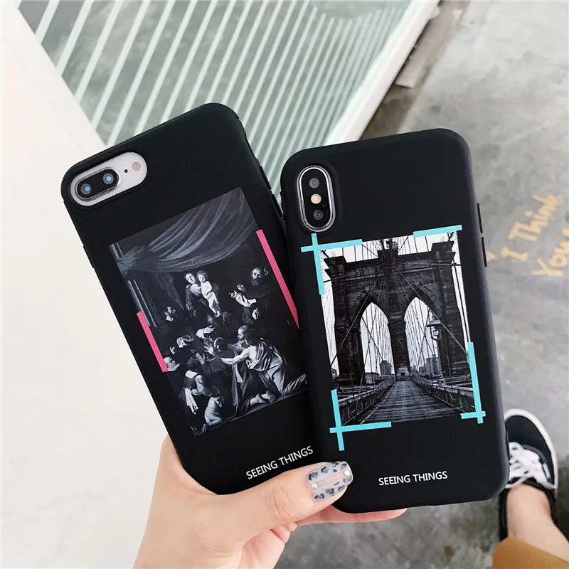 Модный классический чехол для телефона с рисунком Tide off OW iphone 6 S 7 7plus 8 8plus X 10 XR XS MAX