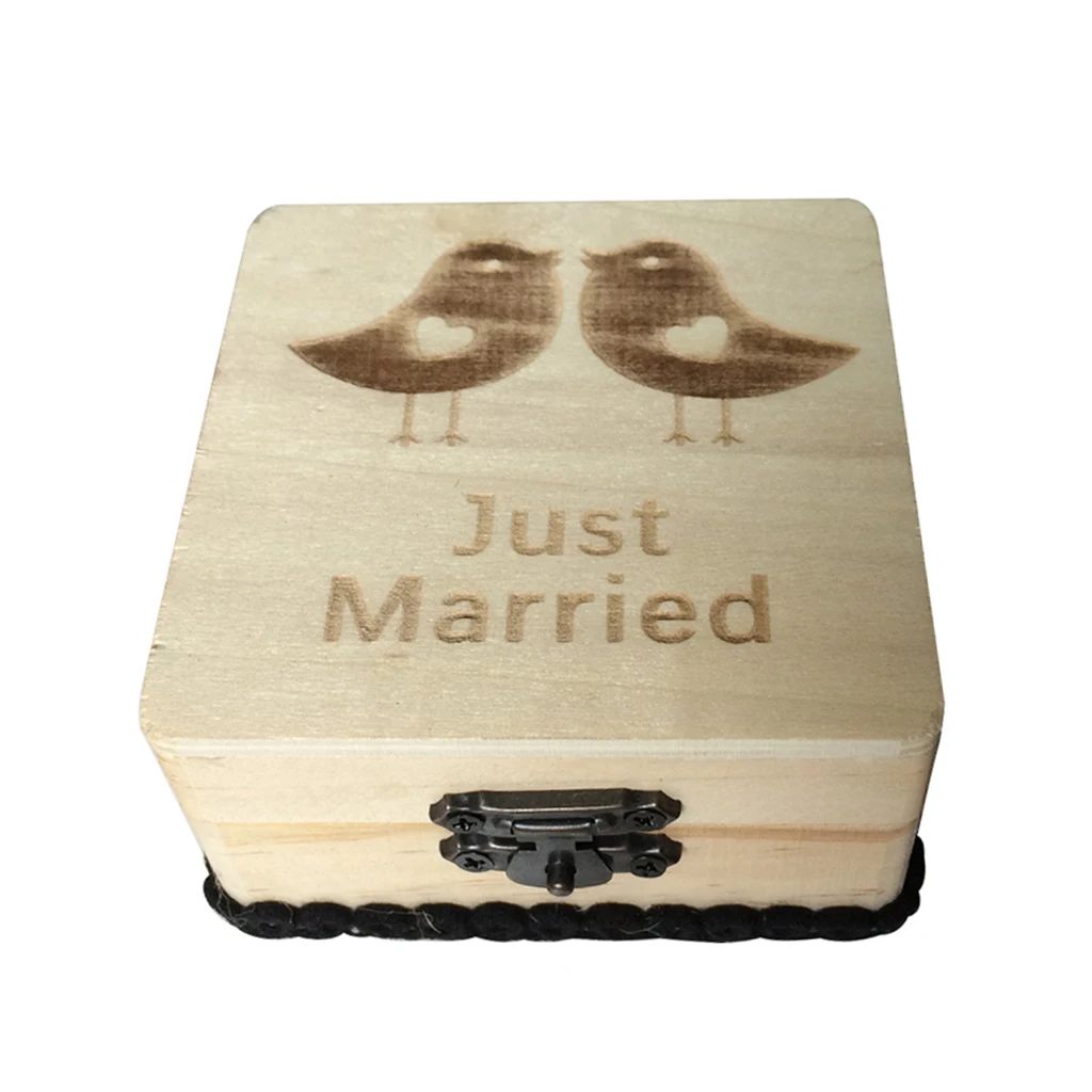 Новинка Лидер продаж винтажная деревянная коробка держатель для кольца