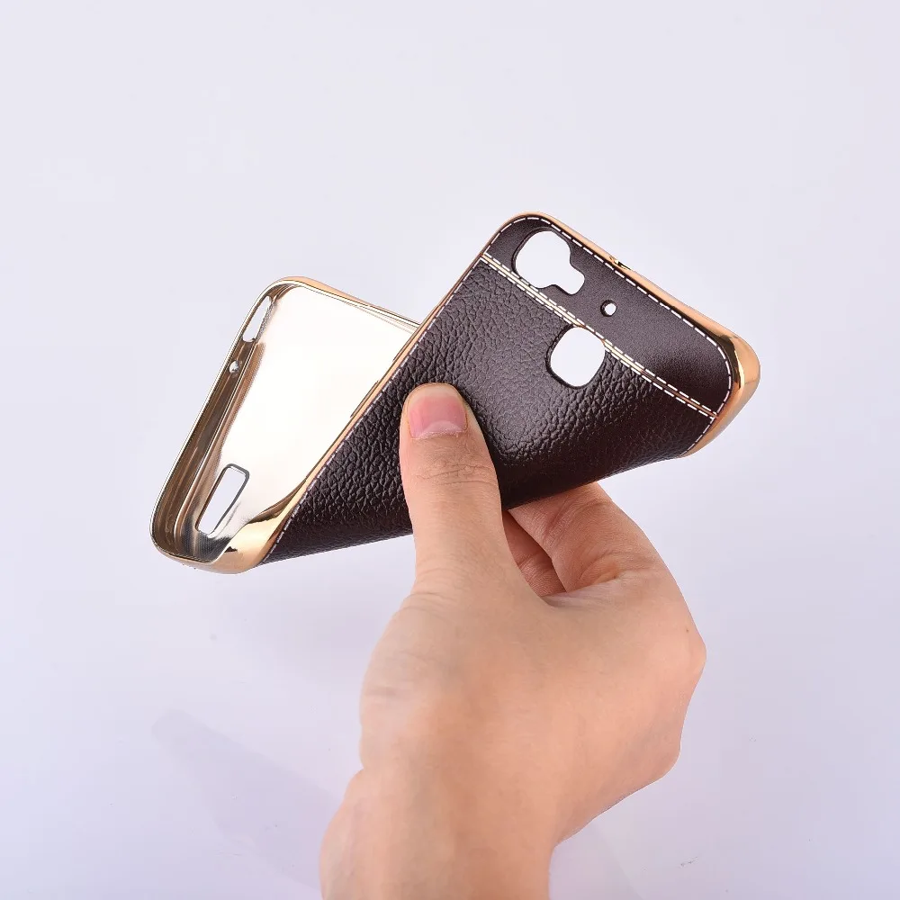 Litchi Texture 5.0For Huawei Gr3 Case For Gr 3 Enjoy 5S Cell Phone Back Cover |
