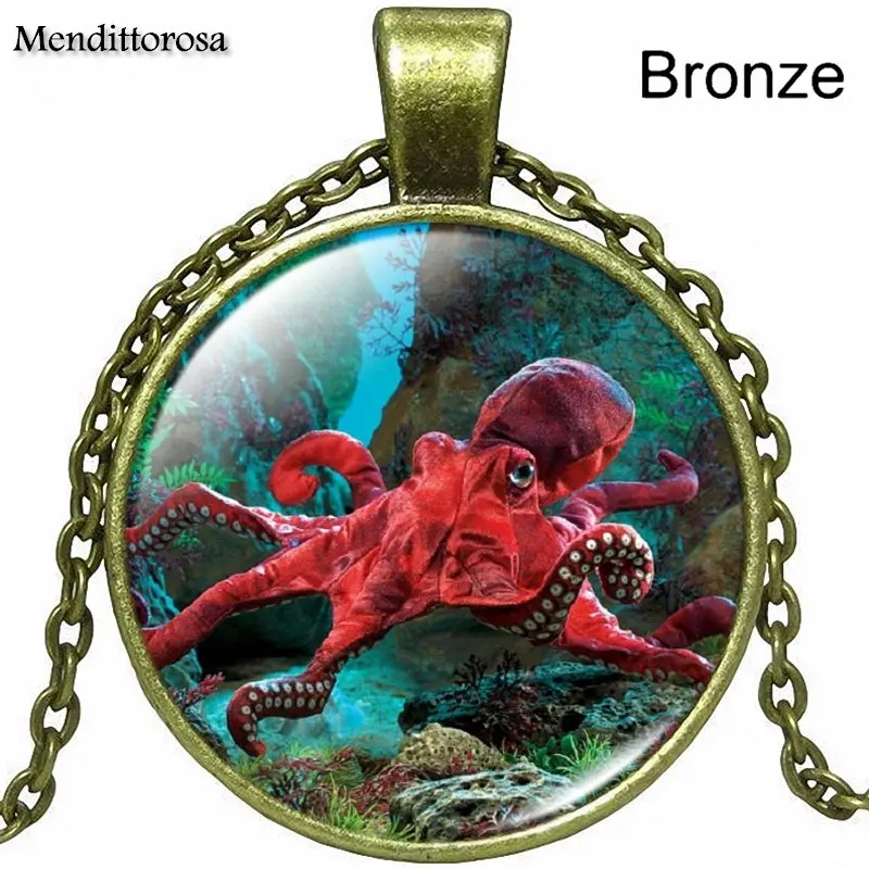 Женский свадебный осьминог Красный 2018 Ретро стиль ювелирные изделия серебряный