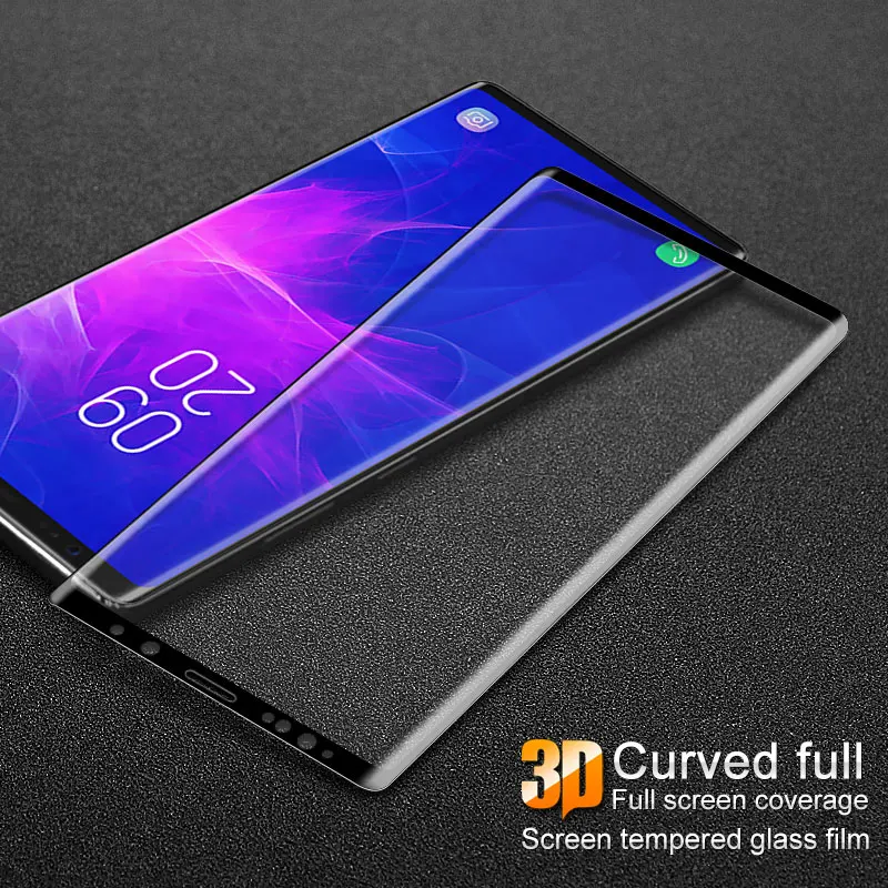 IMAK 3D полностью покрывающее изогнутое закаленное Стекло для samsung Galaxy Note 9 противовзрывная защитная пленка Экран Защитная пленка для S10/S10 Lite рlus