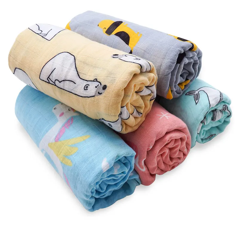 Лидер продаж детское одеяло Muslinlife с фламинго бамбуковое хлопковое дышащее милое