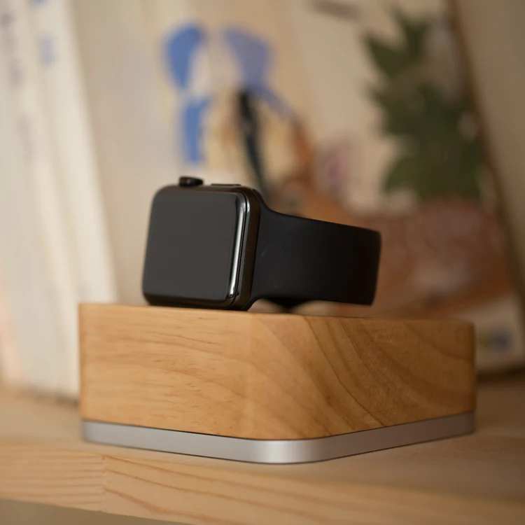 Деревянная зарядная док станция для Apple Watch серии 1 2 3 держатель|Подставки и