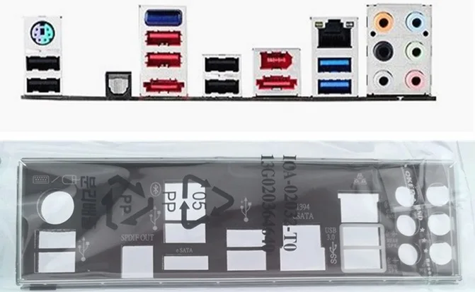 

Новая задняя панель I/O для материнской платы P6X58-E PRO, бесплатная доставка