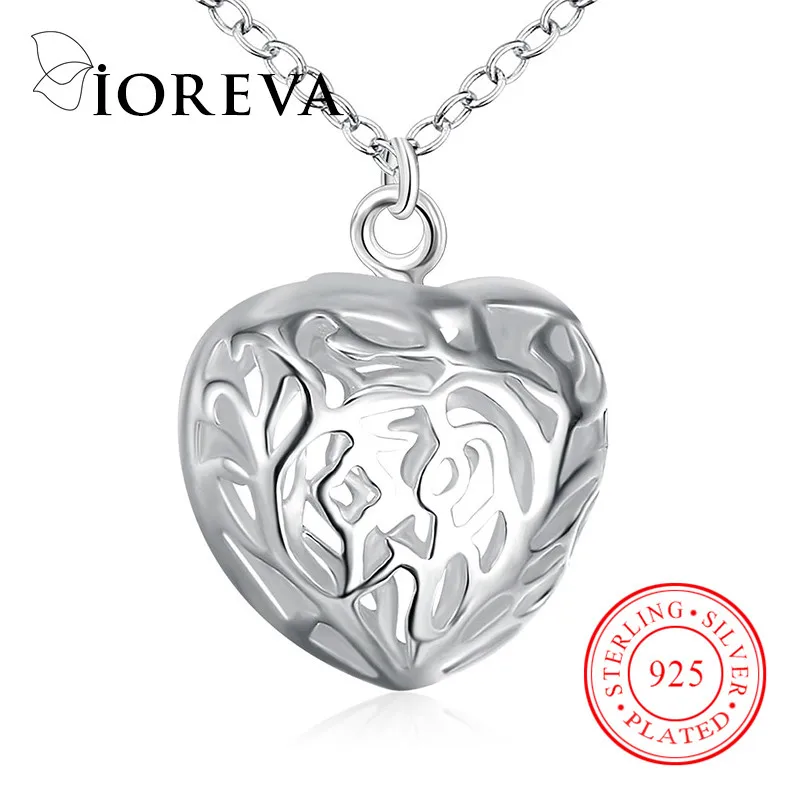 Сердце любовь цепи ожерелья & подвески посеребренная choker заявление ожерелье