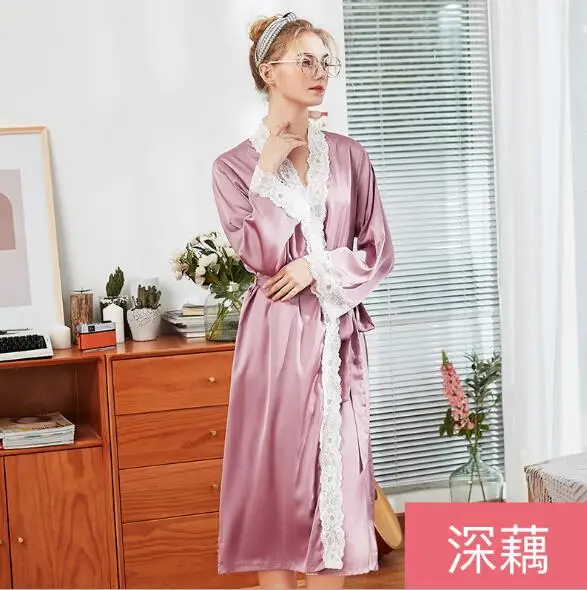 Новинка повседневная одежда для сна Fdfklak халат невесты женская ночная весна лето