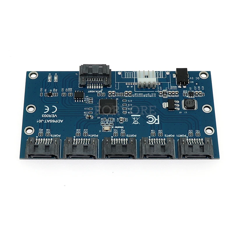 Карта адаптера SATA 1 до SATAII/SATA2 5 Порты и разъёмы множитель конвертер Riser 3 0 карты JMB321
