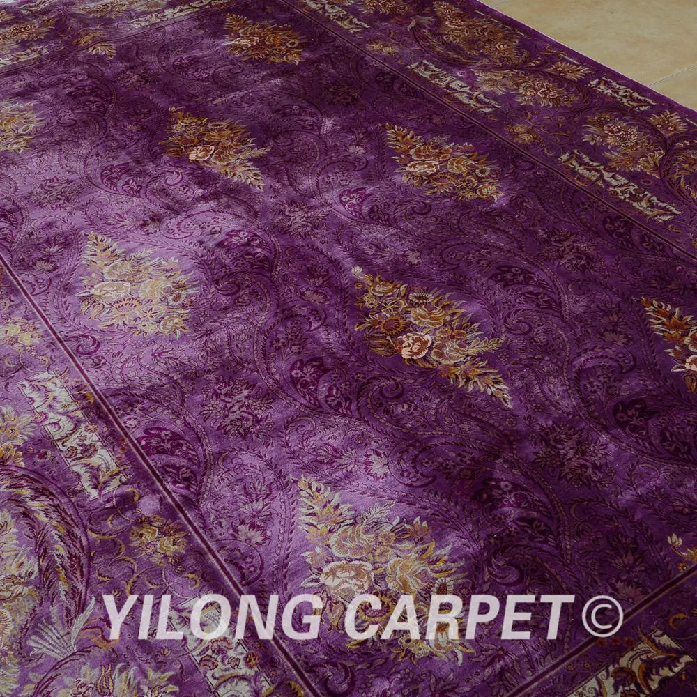 Yilong 6 56 'x9. 84 Хереке ковер галерея фиолетовый vantage Античная Восточный (1647)|oriental