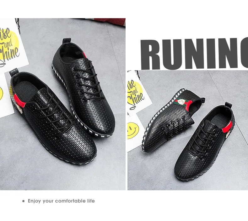 Sycatree Male Leather Casual Shoes for Men Canvas Shoes Outdoor Sneakers Air Mesh Flats Breathable Brand Shoes Plus Size 46