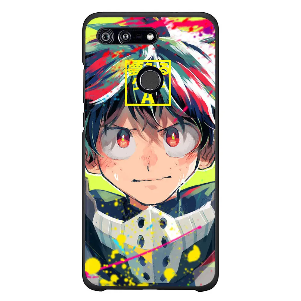 Мягкий силиконовый защитный чехол из ТПУ с мультяшным рисунком для Honor 10 черный