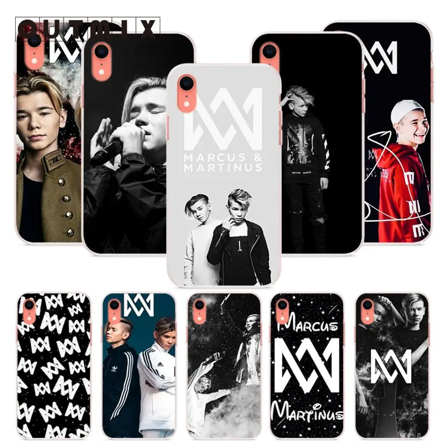 Мягкий силиконовый чехол OUTMIX marus & Martinus для iPhone 6 plus 6s 5 5S SE 7 8 X XS max XR