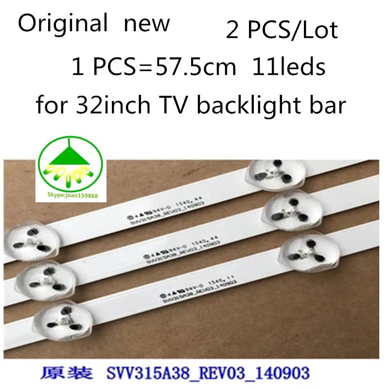 

2piece/lot Original new TV LED backlight strip SVV315A38_REV03_140903 VES315WNDS-2D-N03 FOR 32" TX-32C300B Free shipping