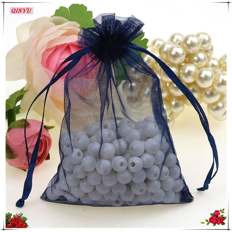 50 шт. 21 цвет 6x8 8x11 9x14 10x15 12x17 см сумки из органзы Подарочная сумка для ювелирных