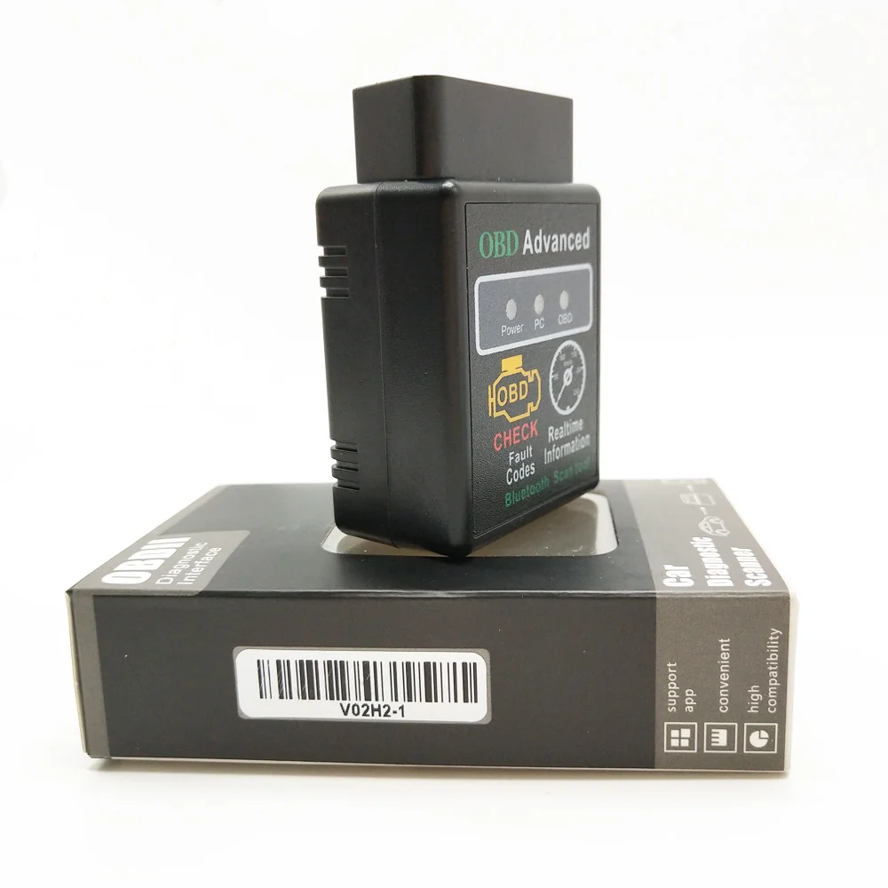 Мини HH OBD ELM327 умный автомобильный диагностический интерфейс V2.1 HH OBD ELM 327 OBD2 CAN BUS проверьте двигатель ELM327 для Android PC