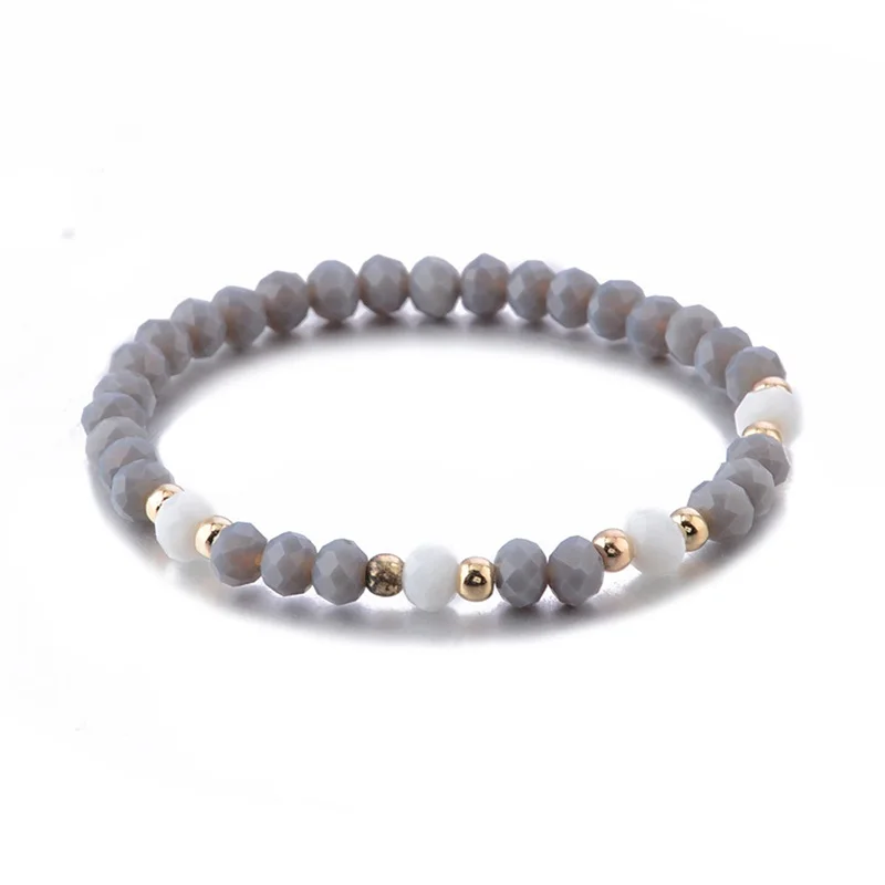 5 шт./компл. Женский изысканный браслет с сердечками и круглые бусины цепочка кожа