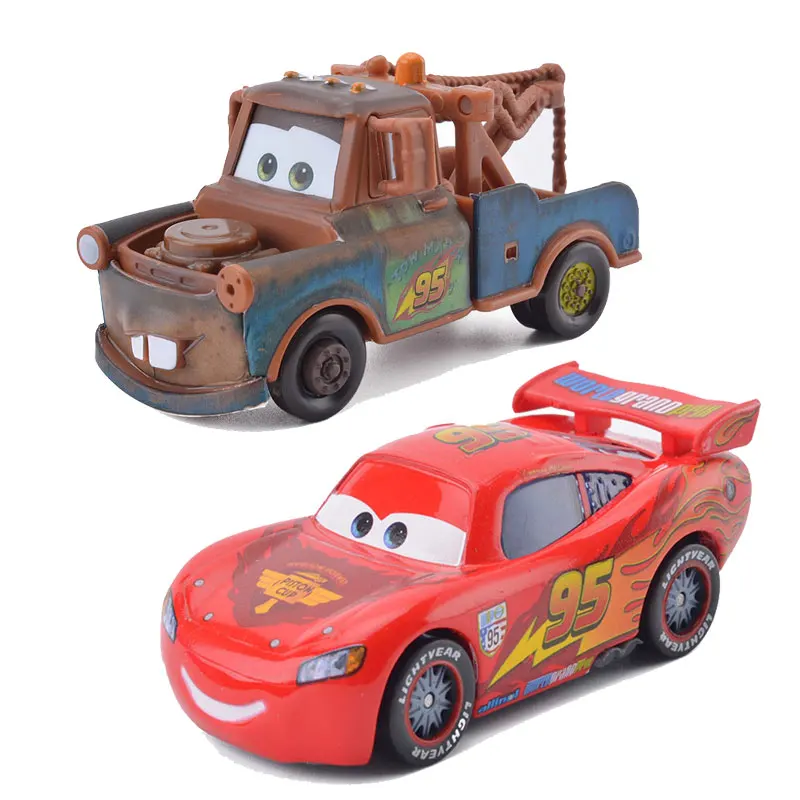 Disney Pixar Тачки 2 Молния Маккуин и мэтер лучшие друзья комбинация 1:55 игрушечный