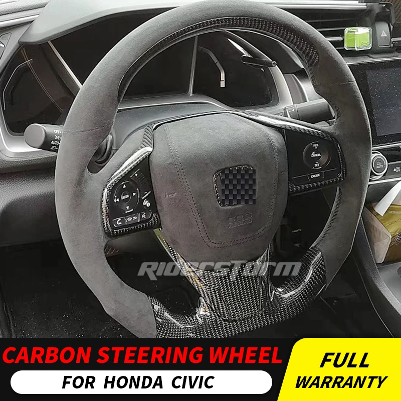 Для Honda civic 8th 9th 10th genneration руль из углеродного волокна для универсальной замены