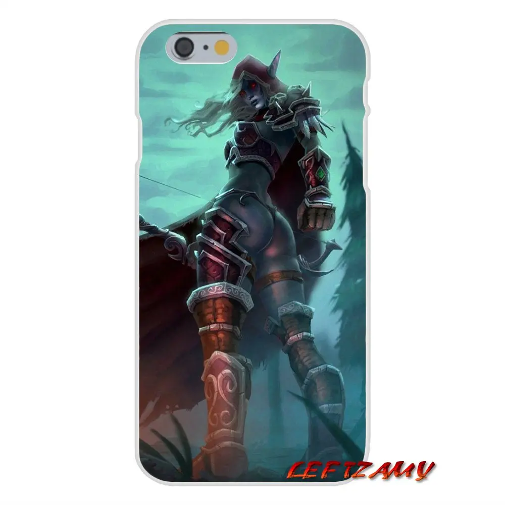 Чехлы для телефонов iPhone X XR XS MAX 4 4S 5 5S 5C SE 6 6S 7 8 Plus ipod touch WOW World of Warcraft Sylvanas