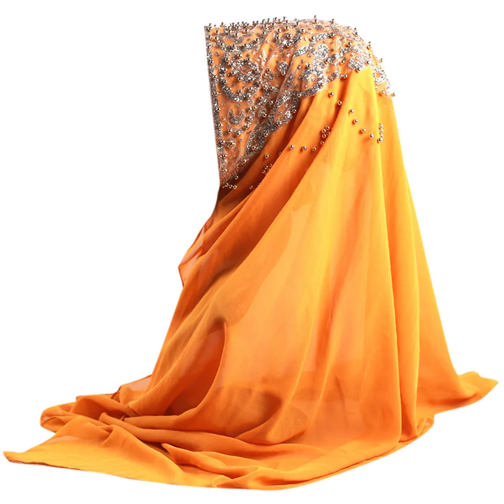 KLV женский хиджаб Цветочная индийская шляпа мусульманская стильная Дамская гофрированная шаль шифоновая шапочка-тюрбан головной убор хиджаб femme musulman L0502