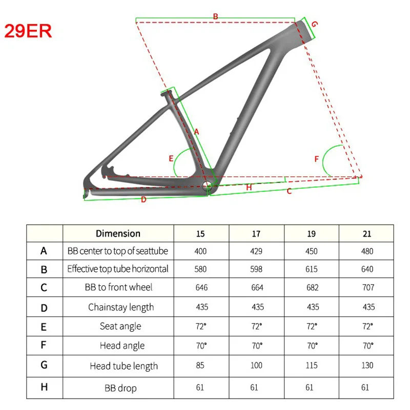

Carbon MTB Frame Bicycle 29ER/27.5ER Frames RXL SL Mountain Bike Frame Super Light 950g 15/17/19/21 UD Matte Blue BSA68