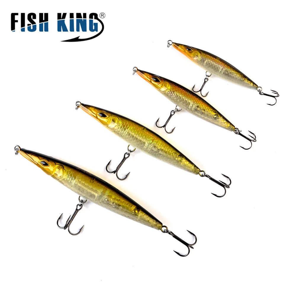 Fish King 90-150 мм Поппер карандашные приманки длинные литые карандаши плавающая