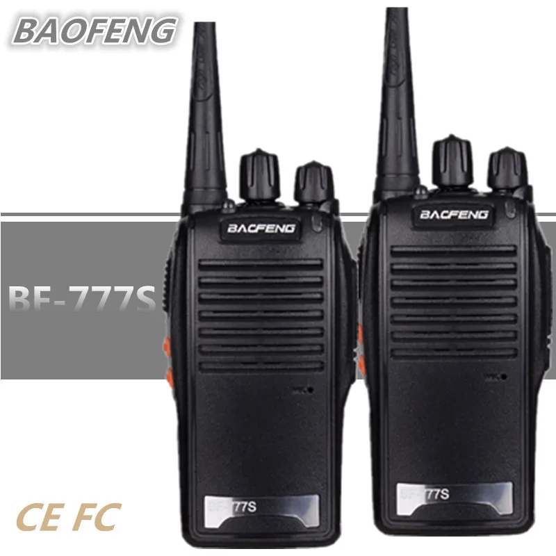2 шт BAOFENG BF 777S иди и болтай Walkie Talkie радио UHF 5 Вт Портативный CB Baofeng PTT Comunicador 888S BF888S