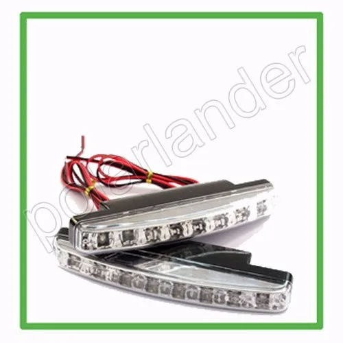 Новинка 2 шт. универсальные автомобильные ходовые огни 8 светодиодный комплект
