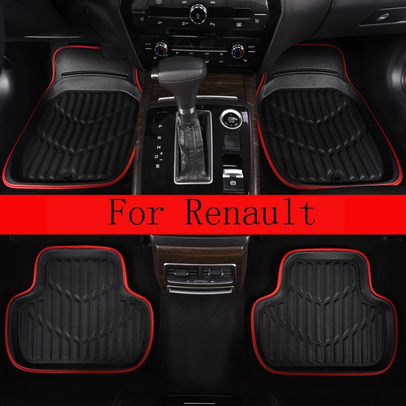 Универсальные кожаные автомобильные коврики для Renault Toyota Corolla Camry Rav4 Honda kia nissan lifan chrysler 300c